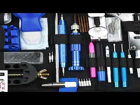 212pcs Watch Opener Repair Tool Kit Clock Pry Knife Screwdriver Pin Hammer Set Watchmaker Band Link