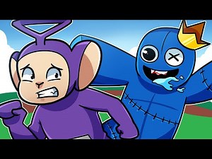 ESCAPE FROM HUNGRY BLUE! | Tinky Winky Plays: Roblox Hungry Blue