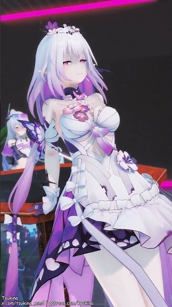 [Honkai Star Rail] 시든 붉은 장미 | Castorice, Silverwolf LV.999 [MMD]