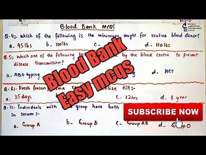 Blood Bank easy mcqs.MLT Practice Mcqs