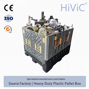 [Hot Item] Reusable Large PP Honeycomb Gaylord Solid Returnable Collapsible Foldable Plastic Pallet Box for Auto Parts 1200*1000mm