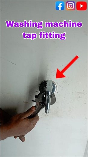 "Washing machine Tap fitting kaise kare | Easy plumbing tips"#shorts #plumbing #youtubeshorts