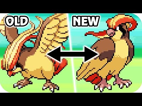 Pokémon Diamond & Pearl - All Unreleased Kanto Sprite Comparison