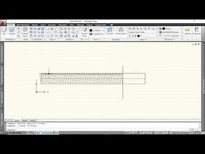 SCREW THREAD DRAWING IN AUTOCAD