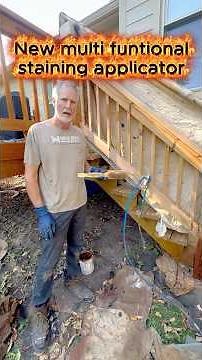 The new and multifunctional StainPaddle#deckstaining #diy #deckstain #howto #deckcoating #deckpaint