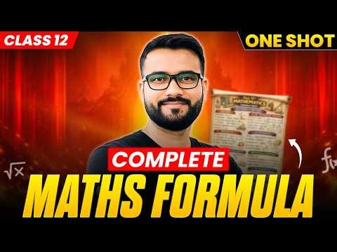 Class 12 Maths - All Important Formulas 🔥One Shot Revision | CBSE Board 2026 | Ankit Sir