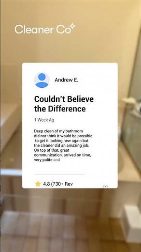 Five Star Deep Clean Review from Andrew E | Perth Cleaning