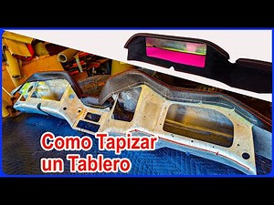 Here I show you how to upholster a car dashboard BY MECA