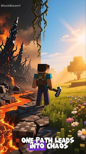 “Minecraft Split Hero: Good vs Evil ⚡ Epic AI Story (Must-Watch!)” #minecraft