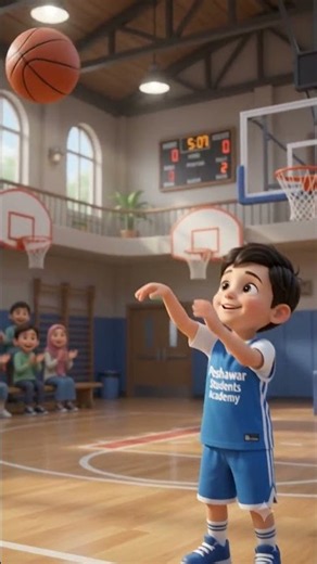 🏀 Kids Cartoon Basketball Match | Fun Basketball Game for Children 🌈🎉