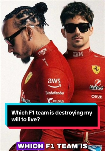 Which F1 team is destroying my will to live? #f1 #lewishamilton #carlossainz #charlesleclerc #maxverstappen