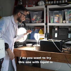 252K views · 1.7K reactions | Gav and Dan find out the sound frequency a wine glass can handle...to make sure it shatters into a million pieces that is. | The Slow Mo Guys | Facebook