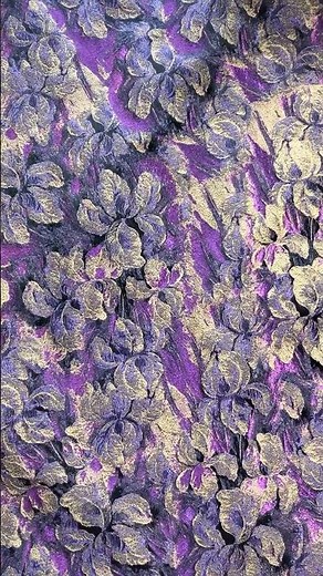 Fashion Abstract Purple Floral Yarn Dyed Jacquard Designer Hand Sewing Fabric