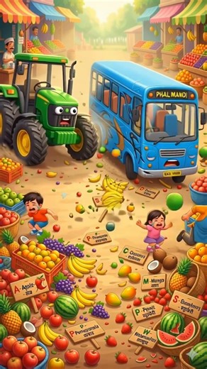 👉 “😱 30 Sec Mein ABC + 123 Yaad! Kids Learning Song | Magic Animation#games #tractor #cat #kidslearn