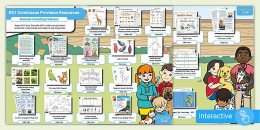 KS1 Continuous Provision Resources: Animals Including Humans