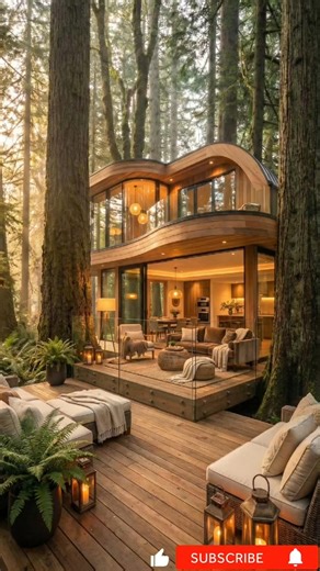 Would You Stay Here? Luxury Tree House 🥰 #fyp #viral #treehouse #housemake #transformation #usa