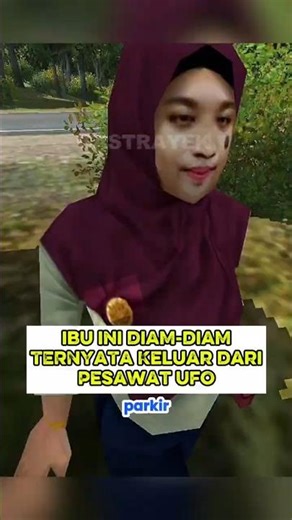 IBU INI DIAM-DIAM KELUAR DARI PESAWAT UFO 😱 #bussid #gaming #shorts