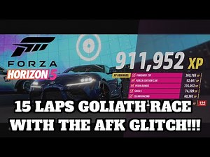 FORZA HORIZON 5 15 LAPS GOLIATH RACE AFK GLITCH 910. 000 XP AND 2.5 MILLION CREDITS!