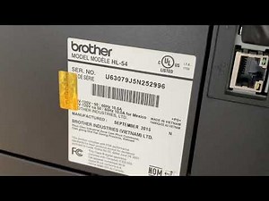 Brother HL-5450DN HL5450DN Fast Laser Networking / Duplex Printer Demo Video