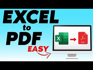 How to Convert Excel to Pdf