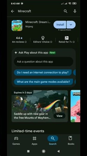 Minecraft Free Download 😱 | Android #minecraft #minecraftshorts #minecraftdownload #gaming #bangla