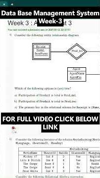 NPTEL Database Management System Week 3 Overview | NOC25-CS145 | IIT Kharagpur | Jul–Dec 2025