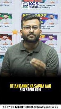 🚀 IITian Ban’ne Ka Sapna – Ab Sirf Sapna Nahi! #jee2026 #iit #iitdreams #kgsjeeofflineonline