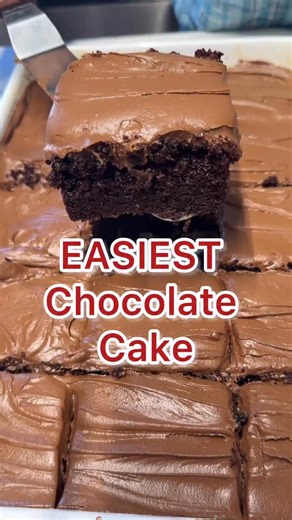 Milisa | Miss in the Kitchen on Instagram: "🍫 Easy Chocolate Cake (9 x 13 Pan) 🍫 Say Recipe and I’ll send you the direct link (check your inbox/message requests) This is the chocolate cake everyone loves. Soft, rich and ultra moist with deep chocolate flavor, all baked in one simple 9 x 13 pan. No layers, no fuss, just a classic homemade cake that works every single time. https://www.missinthekitchen.com/easy-chocolate-cake/ #chocolatecake #easybaking #holidaybaking"