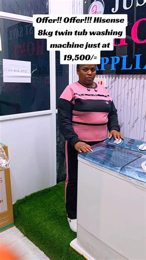 Hisense 8kg Twin Tub Washing Machine - Compact Laundry Solution