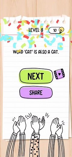 Brain test Level 8 feed the cat Walkthrough