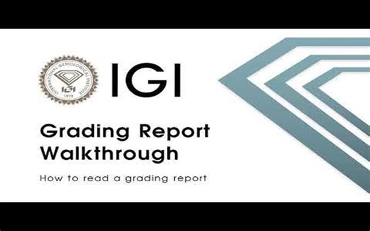 IGI explains how to read a diamond grading report