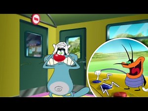रेल यात्रा Oggy and the Cockroaches हिंदी Hindi Cartoons for Kids