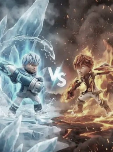 Boboiboy Ice vs Blaze: A Galactic Showdown