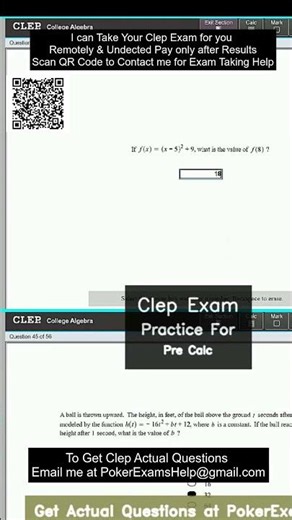 Clep Exam Practice For Pre Calc #clepexam #precalculus