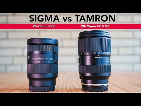 Sigma 28-70 F2.8 vs Tamron 28-75 F2.8 G2 - Which Sony E-Mount Zoom Lens is better? 🤔 - 4K