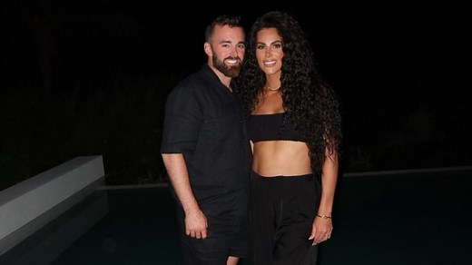 Austin Dillon and wife Whitney twin in black as they celebrate their 7 year anniversary