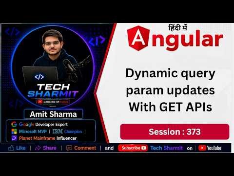 Dynamic Query Param with get api in angular | HttpClient API in Angular | Angular Tutorial (Ep-373)