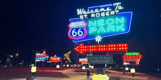 Get your pics on Route 66 at Missouri’s only Neon Park