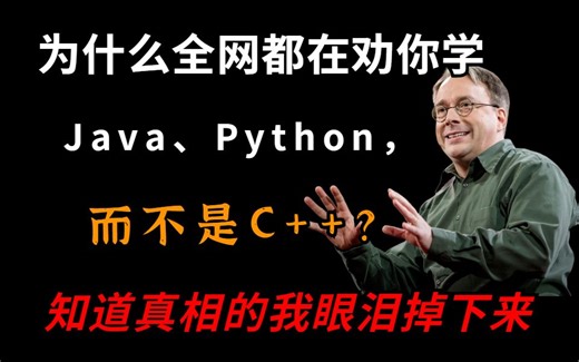 为什么全网都在劝你学Java、Python，而不是C  ？知道真相后我裂开了