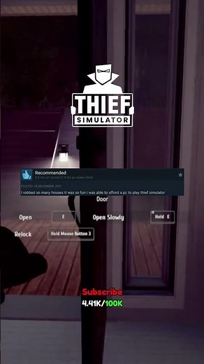 Best Steam Reviews of Thief Simulator! #gaming #steam #thiefsimulator