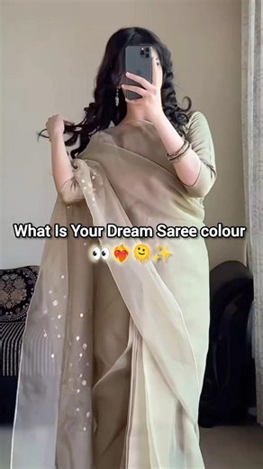 what's Your Dream Saree colour✨#fashion #trending #saree #colour #viral#shortvideo #shorts #ytshorts