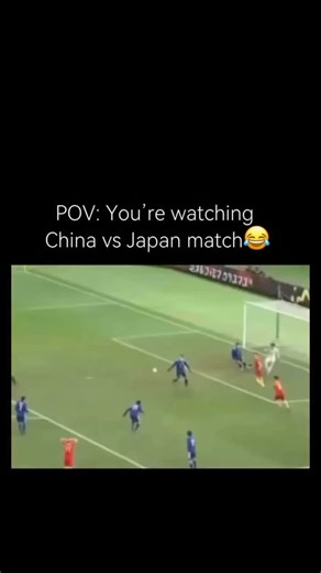 𝐁𝐒𝐒 on Instagram: "This reel, captioned “POV: You’re watching China vs Japan match,” shows a football clip where a Japanese player in blue (number 12) skillfully dribbles the ball past multiple Chinese defenders in red, one after another, in a continuous run toward the goal. Instead of game commentary, the audio is a comically rapid-fire voiceover reciting a long, rhythmic list of what sound like Chinese names. The video’s humor and core point stem from this audiovisual juxtaposition: the fas