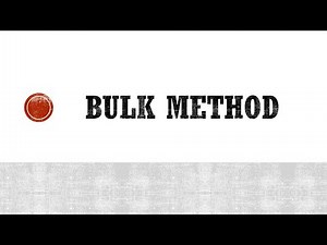 Bulk Method - Breeding Methods - Self Pollinated Crops.