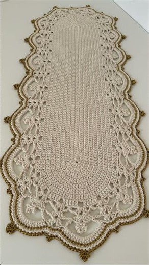 Clica no texto acima ⬆️ ￼Trilho de mesa de crochê #crochet