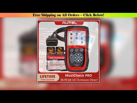 Autel MaxiCheck Pro OBD2 Code Reader Auto Bleeding Scanner with ABS/SRS Airbag, Oil Reset, SAS,