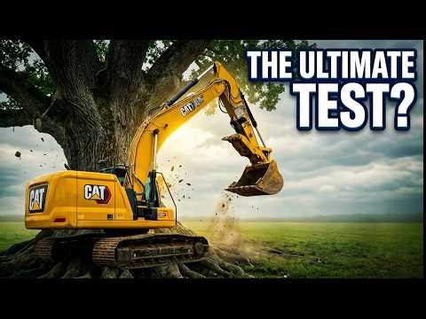 Excavator Vs 140 Year Old Oak Tree!