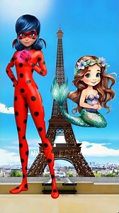 Miraculous character AS mermaid🧜‍♀️mode 💗✨#ladybug