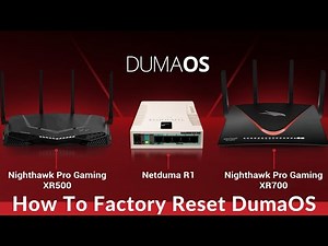#NetDuma #DumaOS #NetGear How To Factory Reset DumaOS Routers