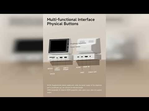 Review: Hagibis 3.5inch IPS USB Mini Screen with USB C Hub, USB-C&HDMI Monitor AIDA64 Mini PC ...