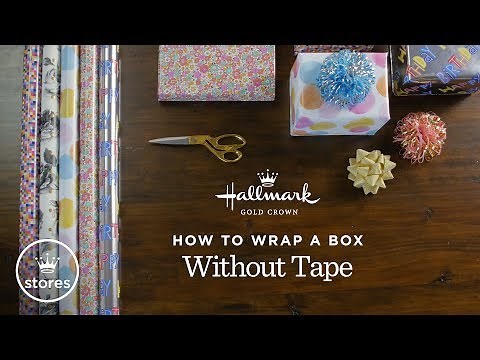 How to Wrap a Box Without Tape